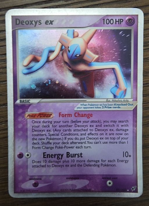 2005 Pokémon EX Deoxys #97 Deoxys ex — front