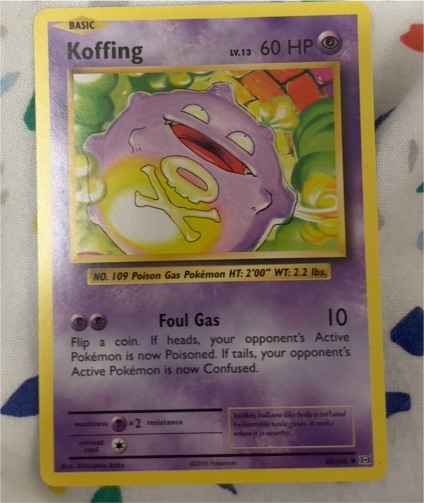 2016 Pokemon XY Evolutions #50 Koffing — front