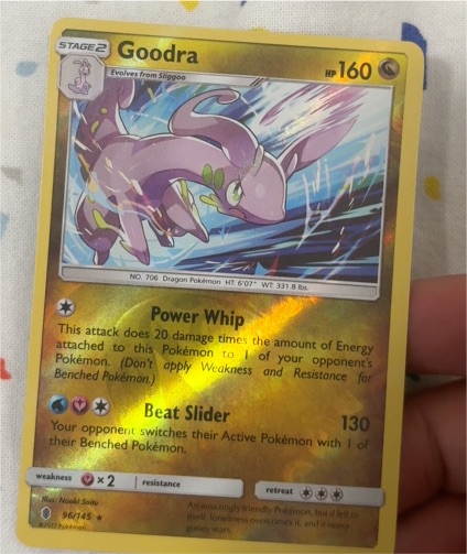2017 Pokémon Sun & Moon Guardians Rising #96 Goodra — front