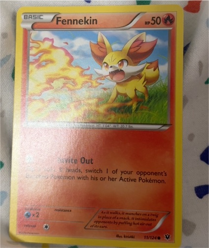 2016 Pokémon XY Fates Collide #11 Fennekin — front
