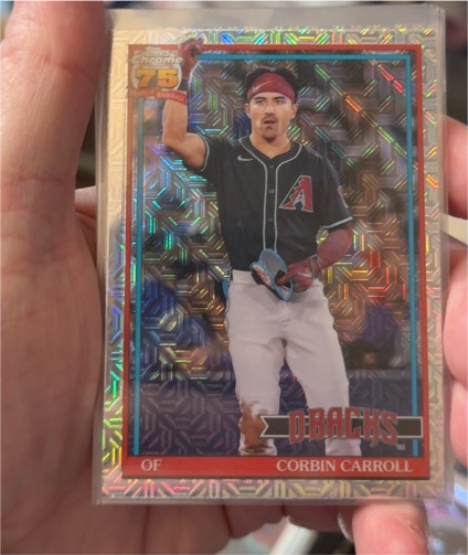 2026 Topps Series 1 1991 Chrome Silver Pack Mojo #91C-3 Corbin Carroll — front
