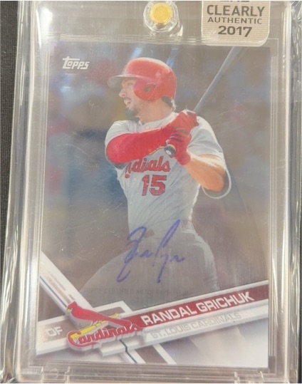 2017 Topps Clearly Authentic #CAAU-RG Randal Grichuk — front