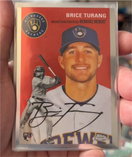 2023 Topps Chrome Platinum Anniversary #8 Brice Turang — front