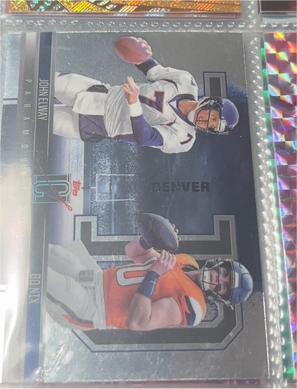 2024 Topps Signature Class Paramount Pairings #PP-2 John Elway/Bo Nix Broncos — front
