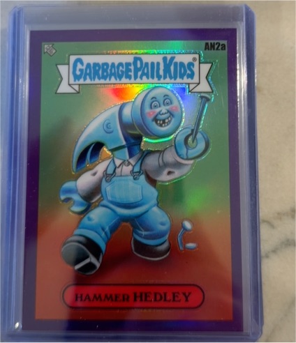 2021 Topps Chrome Garbage Pail Kids Series 4 #AN2a Hammer Hedley — front