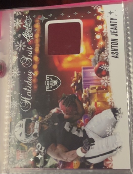 2025 Panini Absolute Holiday Suit #HS-AJY Ashton Jeanty — front