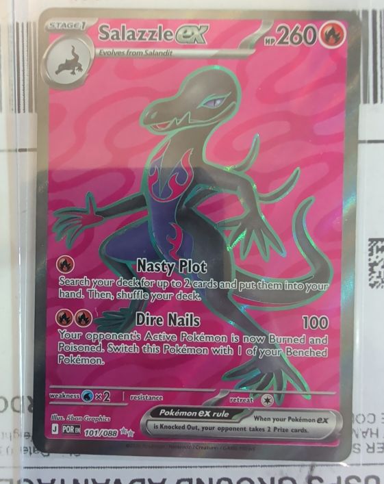 2016 Pokémon Perfect Order #101 Salazzle ex — front