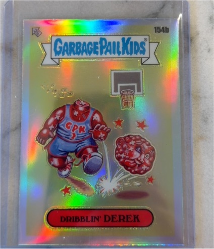 2021 Topps Chrome Garbage Pail Kids Series 4 #154B Dribblin' Derek — front