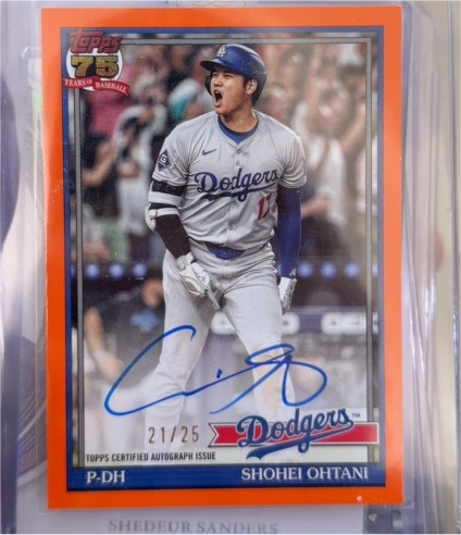 2025 Topps #21 Shohei Ohtani Dodgers — front