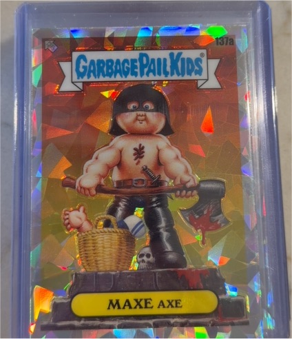 2021 Topps Chrome Garbage Pail Kids Series 4 #137a Maxe Axe — front