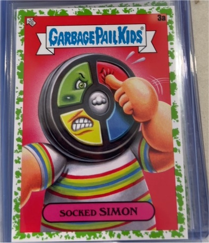 2024 Topps Garbage Pail Kids Kids at Play #3a Socked Simon — front