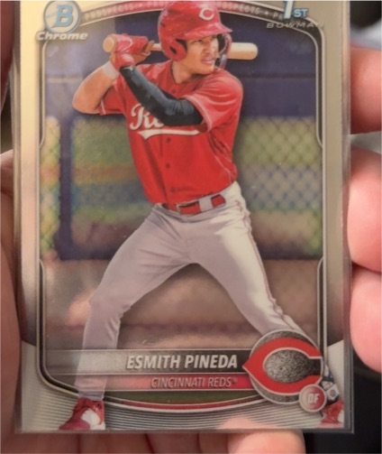 2025 Bowman Chrome #BCP-37 Esmith Pineda — front