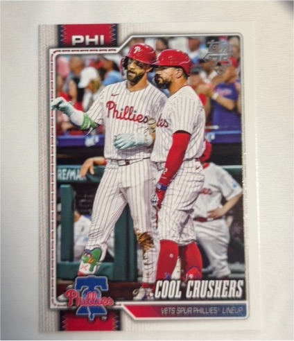 2026 Topps Series 1 #197 Cool Crushers Bryce Harper / Kyle Schwarber — front