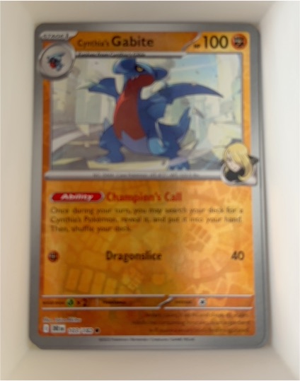 2025 Pokémon SV10: Destined Rivals #103 Cynthia's Gabite — front