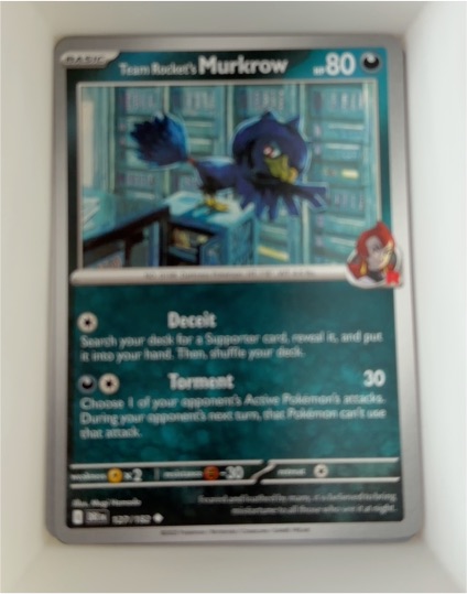 2022 Pokemon SV10: Destined Rivals #127 Team Rocket's Murkrow — front