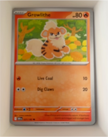 2022 Pokémon SV10: Destined Rivals #27 Growlithe — front