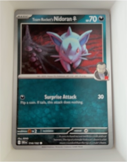2025 Pokémon SV10: Destined Rivals #114 Team Rocket's Nidoran F — front