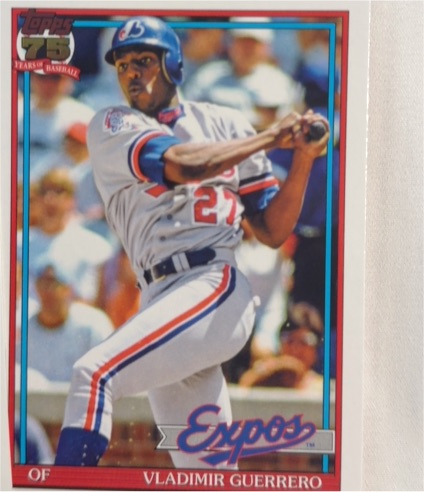2026 Topps Series 1 1991 Throwback #T91-93 Vladimir Guerrero — front