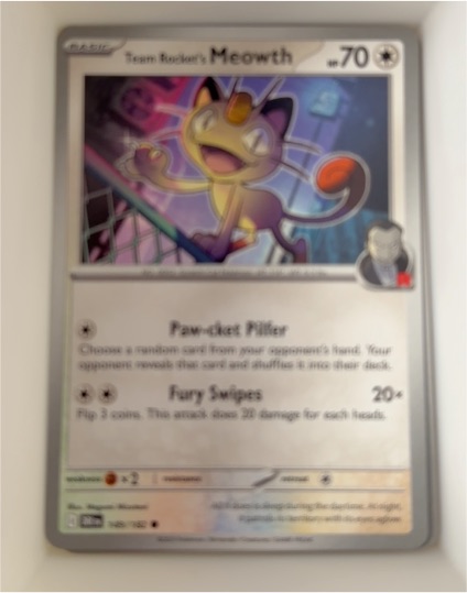 2023 Pokémon SV10: Destined Rivals #149 Team Rocket's Meowth — front