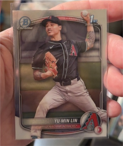 2025 Bowman Chrome Prospects #BCP-27 Yu-Min Lin — front