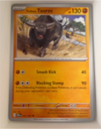 2024 Pokemon SV08: Surging Sparks #101 Paldean Tauros — front