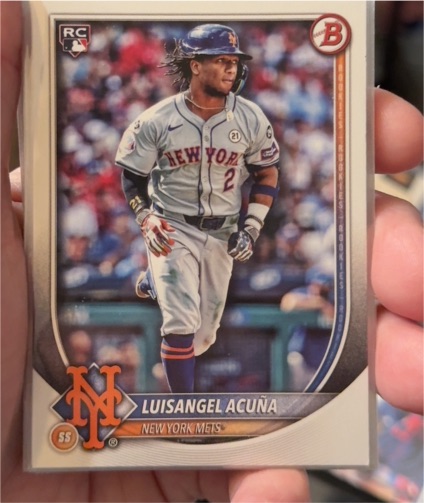 2025 Bowman #83 Luisangel Acuña — front
