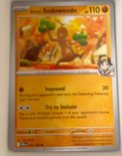 2025 Pokémon TCG #093 Ethan's Sudowoodo — front