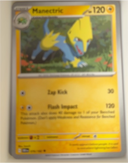 2025 Pokémon SV10: Destined Rivals #076 Manectric — front