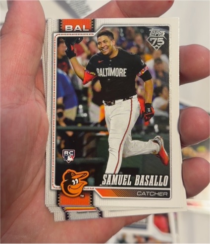 2026 Topps Series 1 #104 Samuel Basallo — front