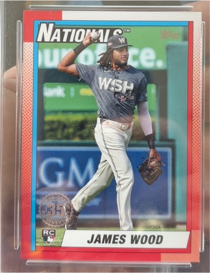 2025 Topps Series 1 1990 Topps #T90-39 James Wood — front