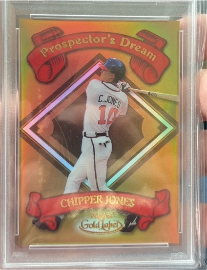 2000 Topps Gold Label #PD8 Chipper Jones — front
