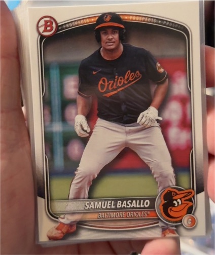 2025 Bowman #BP-109 Samuel Basallo — front