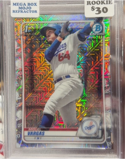 2023 Bowman Chrome #88 Miguel Vargas Rookie Mega Box Mojo Refractor — front