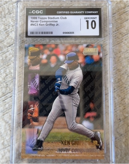1999 Topps Stadium Club #NC3 Ken Griffey Jr. Never Compromise — front