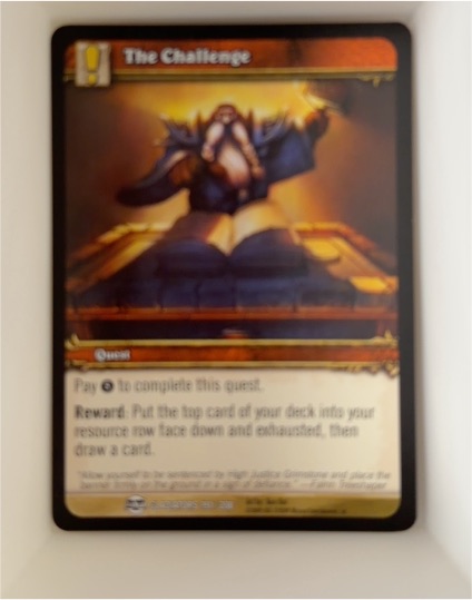 2009 World of Warcraft TCG Blood of Gladiators #191 The Challenge — front