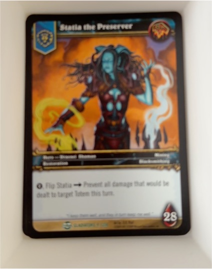 2009 World of Warcraft TCG #9/208 Statia the Preserver — front