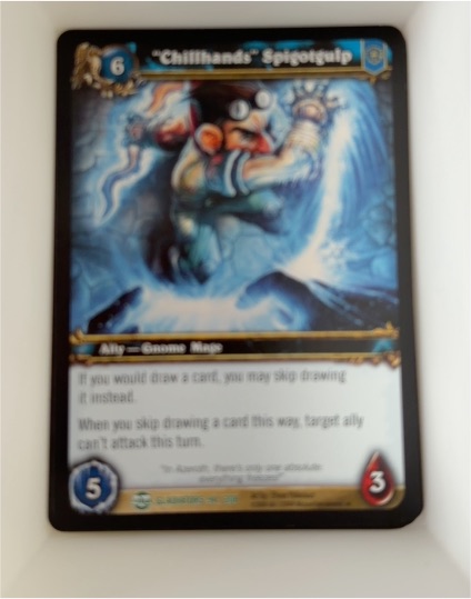 World of Warcraft TCG Blood of Gladiators #94/208 "Chillhands" Spigotgulp — front