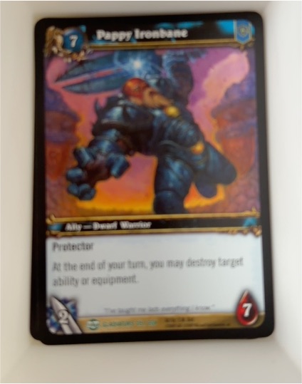 2010 World of Warcraft TCG #115/208 Pappy Ironbane — front
