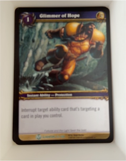 2009 World of Warcraft TCG Blood of Gladiators #43 Glimmer of Hope — front