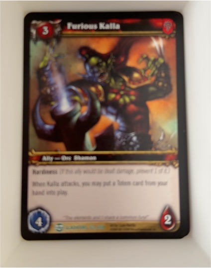 World of Warcraft TCG Blood of Gladiators #123 Furious Kalla — front