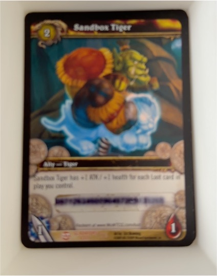2010 World of Warcraft TCG #153 Sandbox Tiger — front