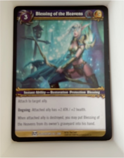 2009 World of Warcraft TCG Blood of Gladiators #82 Blessing of the Heavens — front