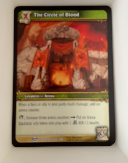 2009 World of Warcraft TCG Blood of the Gladiators #203 The Circle of Blood — front