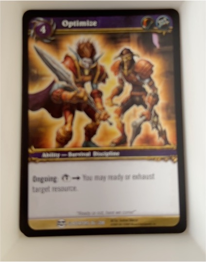 2009 World of Warcraft TCG Blood of Gladiators #86 Optimize — front