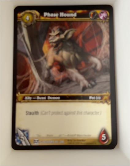 2009 World of Warcraft TCG Blood of Gladiators #87 Phase Hound — front