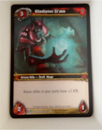 2009 World of Warcraft TCG Blood of Gladiators #132 Gladiator Zi'mo — front