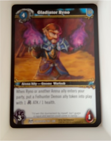 World of Warcraft TCG Blood of Gladiators #107 Gladiator Ryno — front