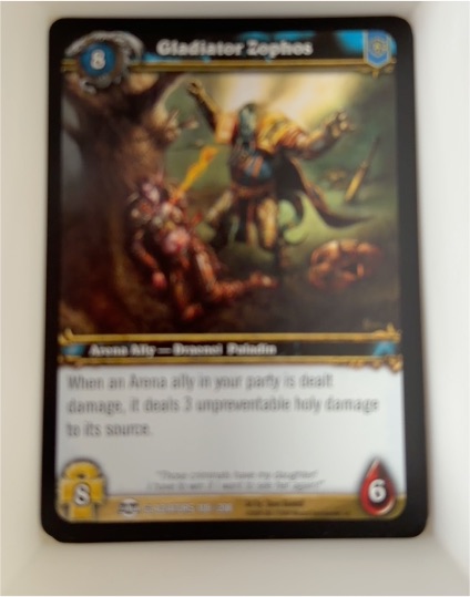 World of Warcraft TCG Gladiator Zophos - Blood of the Gladiators 108/208 — front