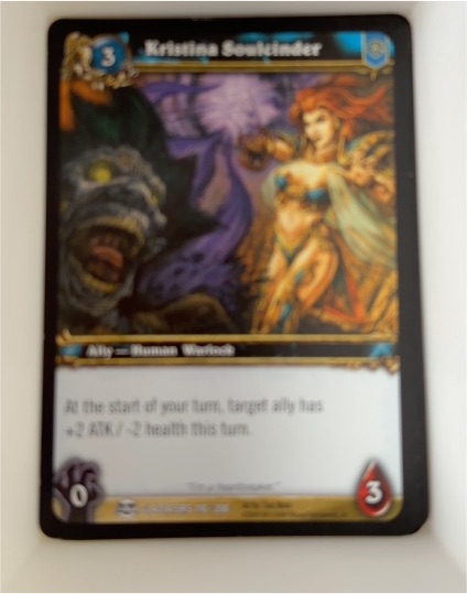 World of Warcraft TCG Blood of Gladiators #110 Kristina Soulcinder — front