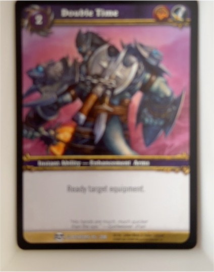 2009 World of Warcraft TCG Blood of the Gladiators #85 Double Time — front